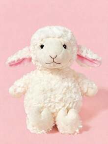 POKOJA LAND Cute Bow-Knot Little Sheep Plush Doll, Lifelike Soft Lamb Stuffed Animal Doll, Children's Gift - Multicolor - View 10