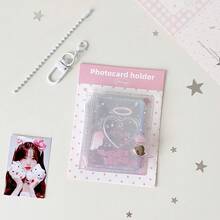 Album ảnh chân dung hoạt hình trong suốt cỡ lớn 2 inch, sổ đựng ảnh thẻ học sinh mini, phụ kiện trang trí túi xách cho bé gái, hộp đựng đồ dễ thương. - nhiều màu - Xem 13