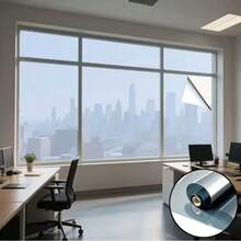 1pc One-Way Privacy Window Film, Thickened Glass Sticker For Bedroom, Living Room, Anti-Peeping, Sunshade, Heat Insulation - 1PC - View 4