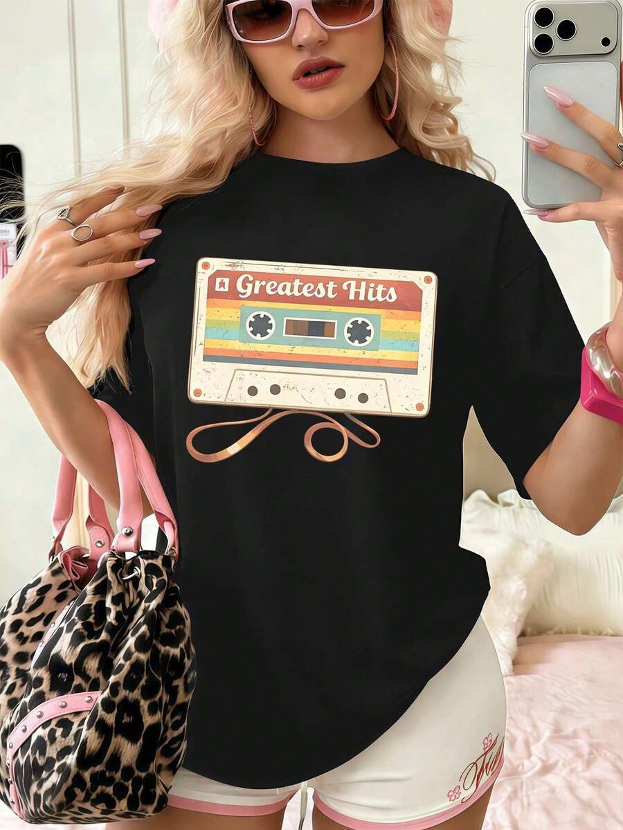 Women T-Shirts - Black - View 1