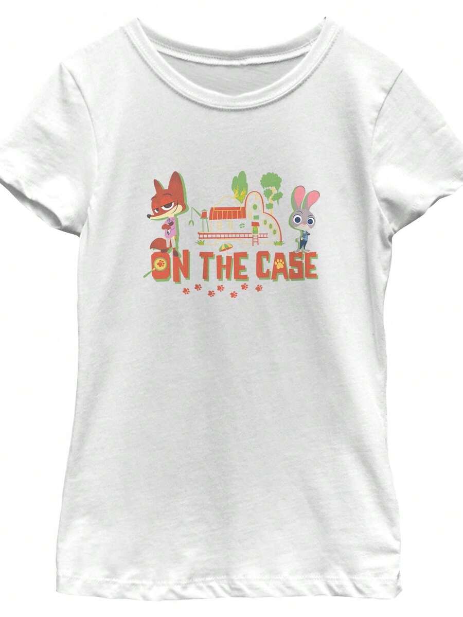 Gir1ls Z1ootopia 2 Chibi Judy y Nick On the C1Ase T S1Hirt.
