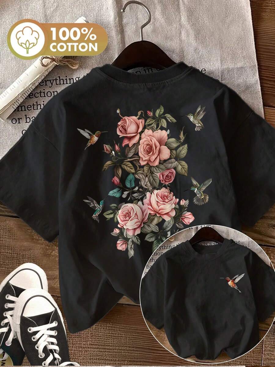 Women T-Shirts - Black - View 1