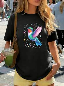 Women T-Shirts - Black - View 1