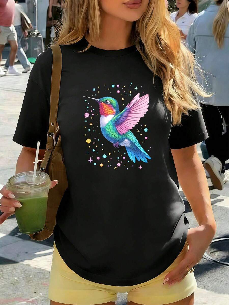 Women T-Shirts - Black - View 1