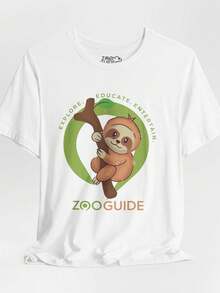 otro 'H1ang ahí dentro' Adulto UniS1ex T1EE S1Hirt de Zoo GuideTM. - Blanco - Ver 2