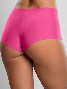 Kit 3 Seamless Boxer Briefs Laser Cut Women's Boxer Briefs Lingerie No Brand - 彩色 - 查看 5