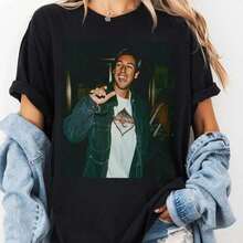 Local -61 Adam Sandler Comedy T-Shirt_ Happy Actor Graphic Tee - Black - View 1