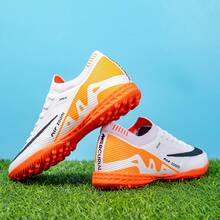 Hidkat Adult Men's Touch-Enhanced Football Shoes, Soft Sole, Enhanced Ball Control, Lightweight Design, Suitable For Artificial Turf Training And Matches - Orange - View 2