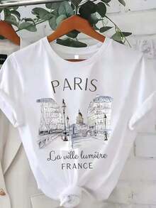 Dam-T-shirts - Vitt - Visa 1