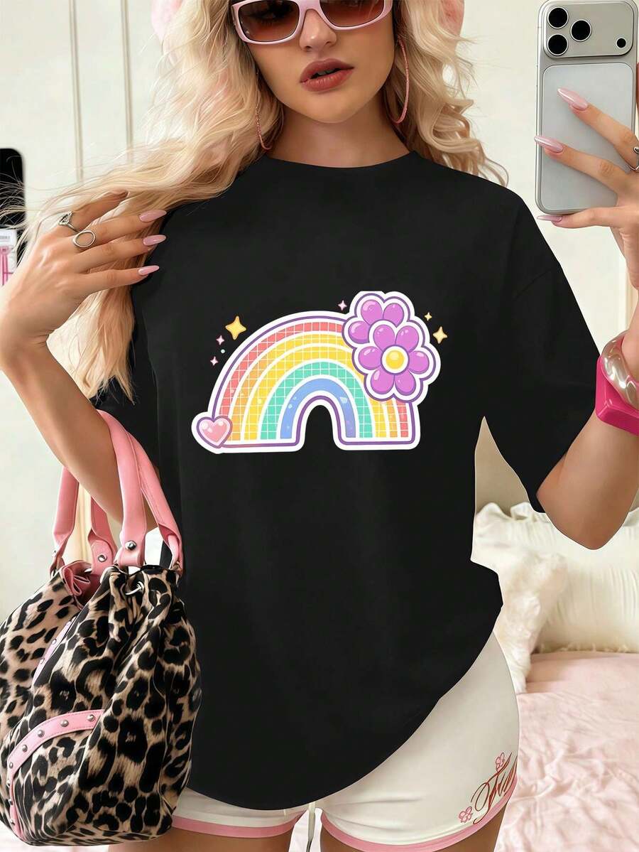 Women T-Shirts - Black - View 1