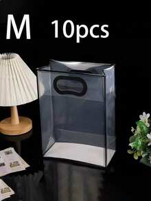 1/5/10/20/30 chiếc Túi tote trong suốt chắc chắn, Túi đựng đồ dày dặn chống thấm nước, Túi đựng đồ du lịch, Thích hợp làm quà tặng cho phụ nữ, mẹ, giáo viên, bạn bè, phù dâu, học sinh, chuẩn bị năm học mới, Dung tích lớn, Túi xách du lịch, Chuyến đi cuối tuần, Quà tặng hàng ngày cho bạn bè, Túi đóng gói - túi quà mờ - Xem 16