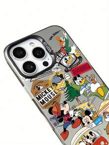 迪士尼米奇老鼠手机壳，防滑防摔，适用于男士，兼容机型：iPhone 17、17 Air、17 Pro、17 Pro Max、11、12、13、14、15、16 Pro、16 Pro Max、14 Plus、15 Plus、16 Plus、15 Pro Max、XR - 透黑 - 查看 8