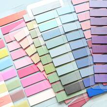 1 Pack/7 Packs Gradient Multi-Color Mixed Index Tab Stickers, 200 Sheets Per Book, Vibrant Colors, Suitable For File Classification, Notebook Marking And Page Annotation, Office And School Supplies - Multicolor - View 7