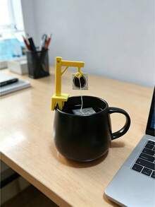 Soporte creativo para bolsas de té con forma de grúa mini - Un gancho reutilizable para el borde de la taza para evitar que las bolsas de té se deslicen. Ideal para preparar té en casa y en la oficina, este clip sujeta de forma segura las bolsas de té, asegurando que se infusionen uniformemente. - Multicolor - Ver 7