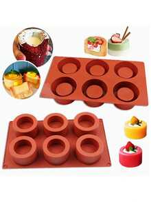 1 buah Cetakan Kue Silikon, Baki Es Batu, Desain Timbul, Cocok untuk Puding, Kue, Sabun, Lilin, dan Roti - Cetakan Kue dan DIY Anti Lengket Serbaguna, Ideal untuk Makanan Penutup Kreatif, Cetakan Kue Silikon, Makanan Lezat Buatan Rumah, Pola Timbul, Mudah Dilepas dari Cetakan - MultiWarna - View 2