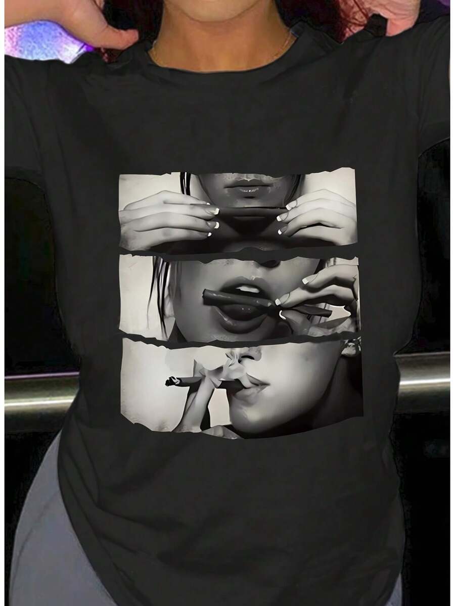 Women T-Shirts - Black - View 1