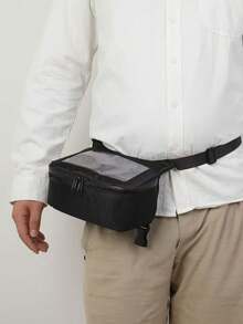 Waterproof Handlebar Bag, Motorcycle Front Horizontal Screen Storage Bag, Electric Scooter With Touch Screen Navigation, Motorcycle Accessories, Can Hold Gloves, Arm Sleeves, Sunglasses, Sunscreen Clothes, Beach Gear, Suitable For Bicycles And Motorcycles, Reusable Bicycle And Motorcycle Accessories - Horizontal Hanging Bag - View 6
