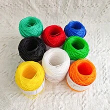 2 Rolls/Pack Candy Color Plastic Cord, Summer Crochet DIY Beach Bag Weaving, Handmade Yarn, Fancy Yarn - Volume 2212-2 - View 2