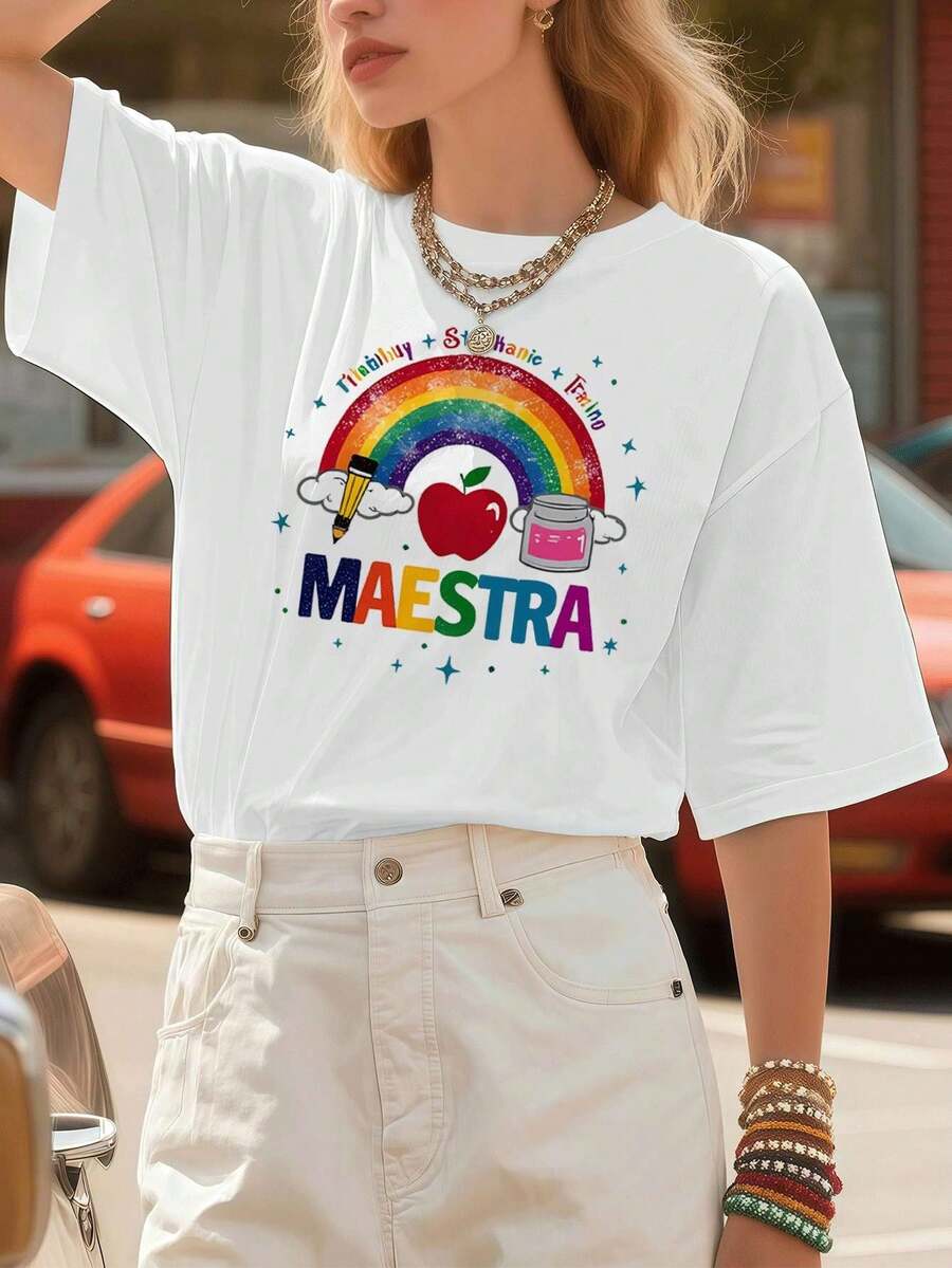 Dam-T-shirts - Vitt - Visa 1