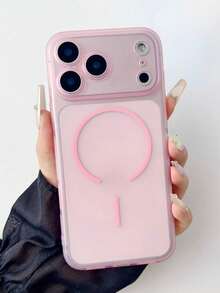 Casing Ponsel Magnetik Semi-Transparan Buram, Kompatibel dengan iPhone 17 Pro Max, 15, 17, 16 Pro, 16, 12, 13, 15 Pro Max, 14, 15, 16 Plus, 17 Air, Desain Minimalis, Casing Lembut Tahan Guncangan dan Jatuh - Bubuk transparan + tali gantung - View 6