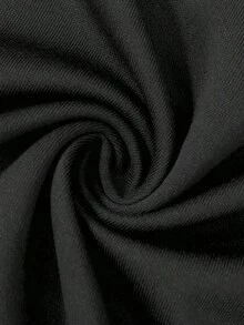 Camiseta de manga corta para mujer con cuello redondo, corte holgado, diseño de letras, estilo casual - Negro 1 - Ver 5