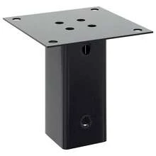 vidaXL Post Bases Square 12 Pcs Anthracite 2.80x2.80" Powder-Coated Steel - A - Xem 5