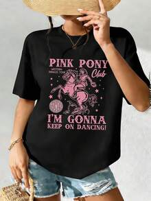 Women T-Shirts - Black - View 2