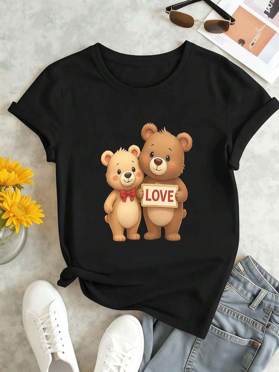 Women T-Shirts - Black - View 1