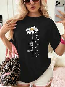 Women T-Shirts - Black - View 1