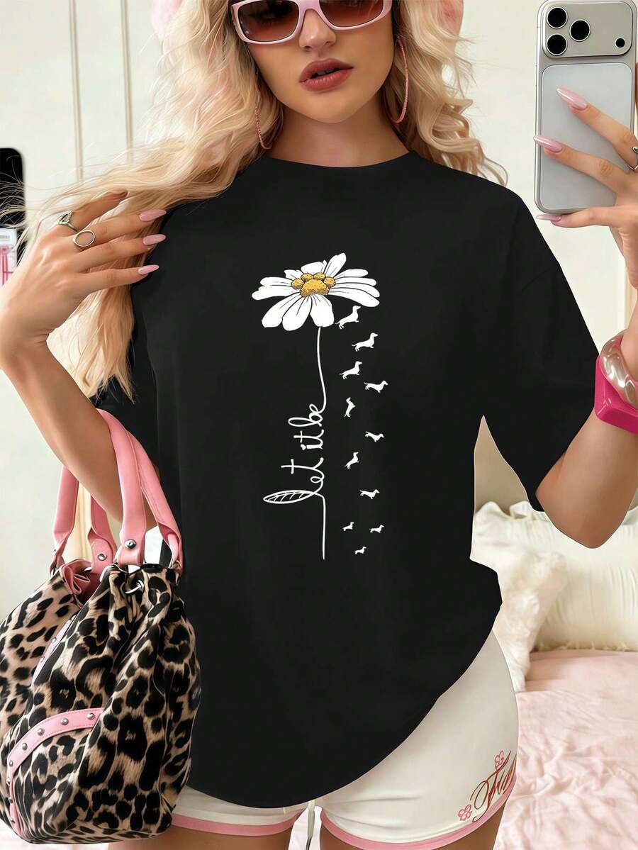 Women T-Shirts - Black - View 1