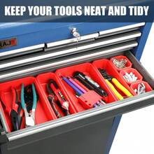 Tool Chest,8Drawer Tool Chest With Wheels, Removable Toolbox Organizer,Detachable Large Tool Storage Cabinet With Lock Amp 10 H - Tool Chest- - View 1