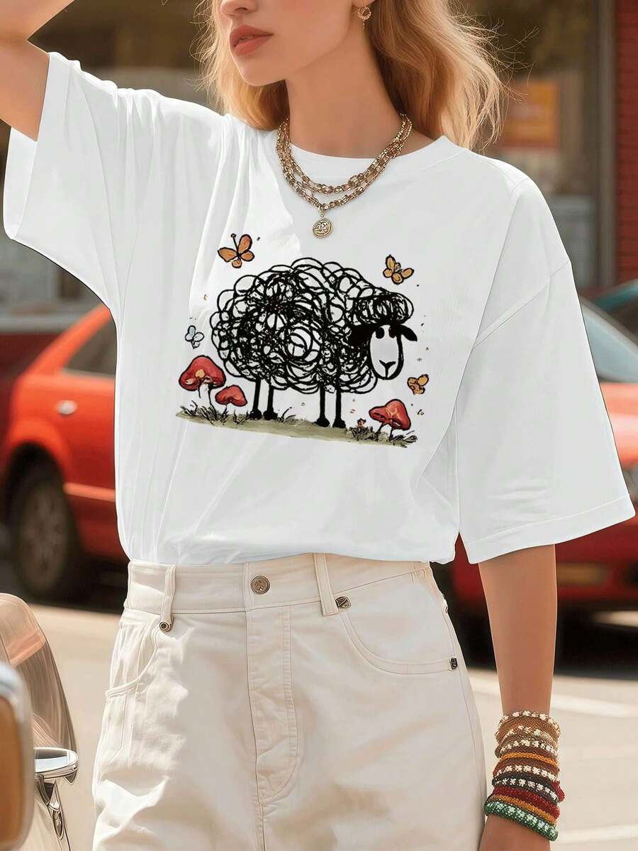 Women T-Shirts - White - View 1