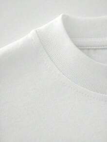 Women's Casual Short Sleeve Lip Print T-Shirt, Summer, Women's Warm Clothing, Elegant Blouses For Women - 白色 - 查看 5