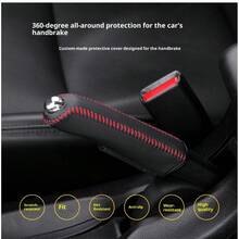Handmade Leather Parking Brake Cover, Protective Sleeve For Car Manual Brake Lever, Auto Accessories - Car Handbrake Protective Cover - View 10