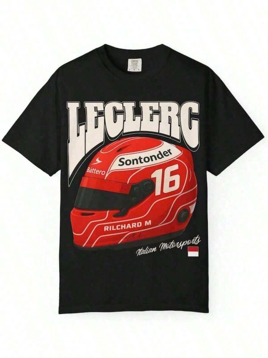 T-Shirt  Inspired Streetwear Racing Shirt, Motorspor Apparel, Monaco Racing Drr Merchandise, Race Team Gear, Unisex Tee - Black - View 1
