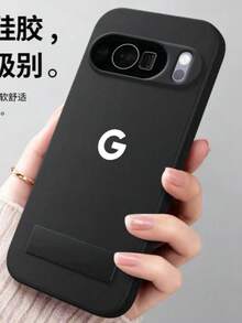 带绒面支架的保护手机壳，兼容 Pixel 6、6 Pro、6a、7、7 Pro、7a、8、8 Pro、8a、9、9 Pro、9a、10、10 Pro、10 Pro XL、10a - 黑色 - 查看 2