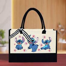 Disney 17*11inch Large Capacity Women's Portable Handbag, Printed With Cute Stitch Pattern, 1 Pc - Stitch - View 5