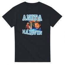 Anita Max Win Drake T-S1HirtShirt For Women Camiseta 100% Algodón Unisex - Playera Casual Premium de Corte Cómodo - Negro - Ver 1