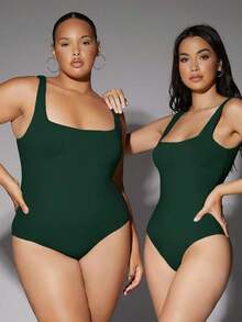 Body Sólido De Un Solo Color - Verde Oscuro - Ver 3