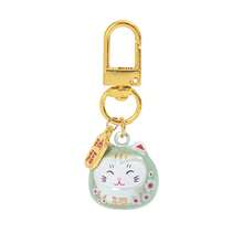 Japanese Cartoon Lucky Cat Water Sound Bell Pendant, Copper Dreamy Water Sound Fashion Backpack Bell Decoration, Party Keychain Gift Bag - A - View 8