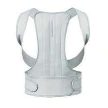 Cintura correttiva della postura grigia, cintura di supporto schiena per uomini adulti, accessorio sportivo all'aperto, strumento di allenamento, previene la gobba, regalo di Natale/Ringraziamento/Capodanno, accessorio fitness, cintura correttiva della postura per adulti - Multicolore - Visualizzare 3