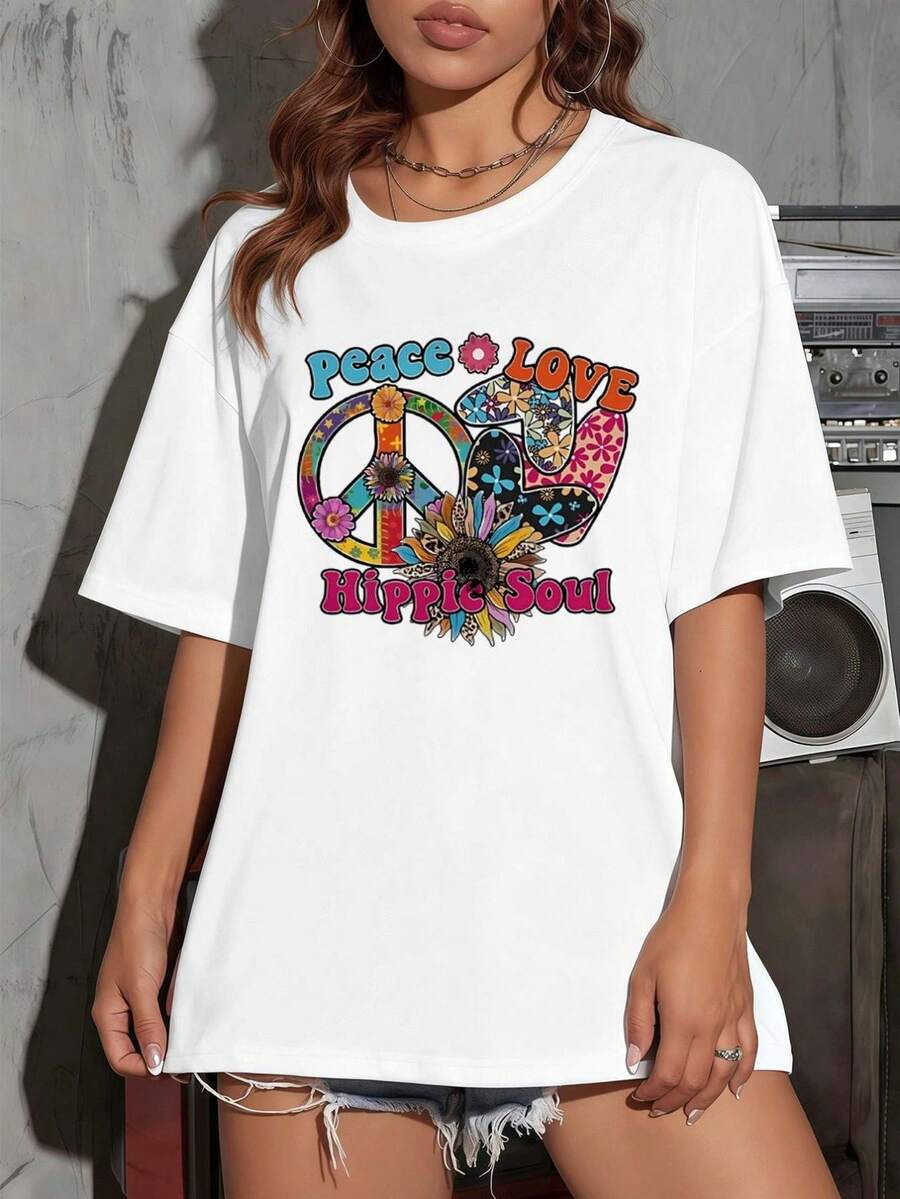 Dam-T-shirts - Vitt - Visa 1