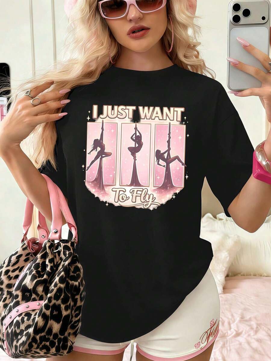 Women T-Shirts - Black - View 1