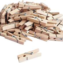 50pcs Colorful Wooden Clips, DIY Decoration Photo Clips, Wooden Photo Clips, Memo Clips - Wooden Clips - View 3