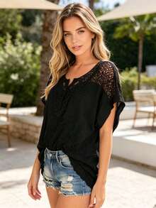 Women Tops - Black - View 2