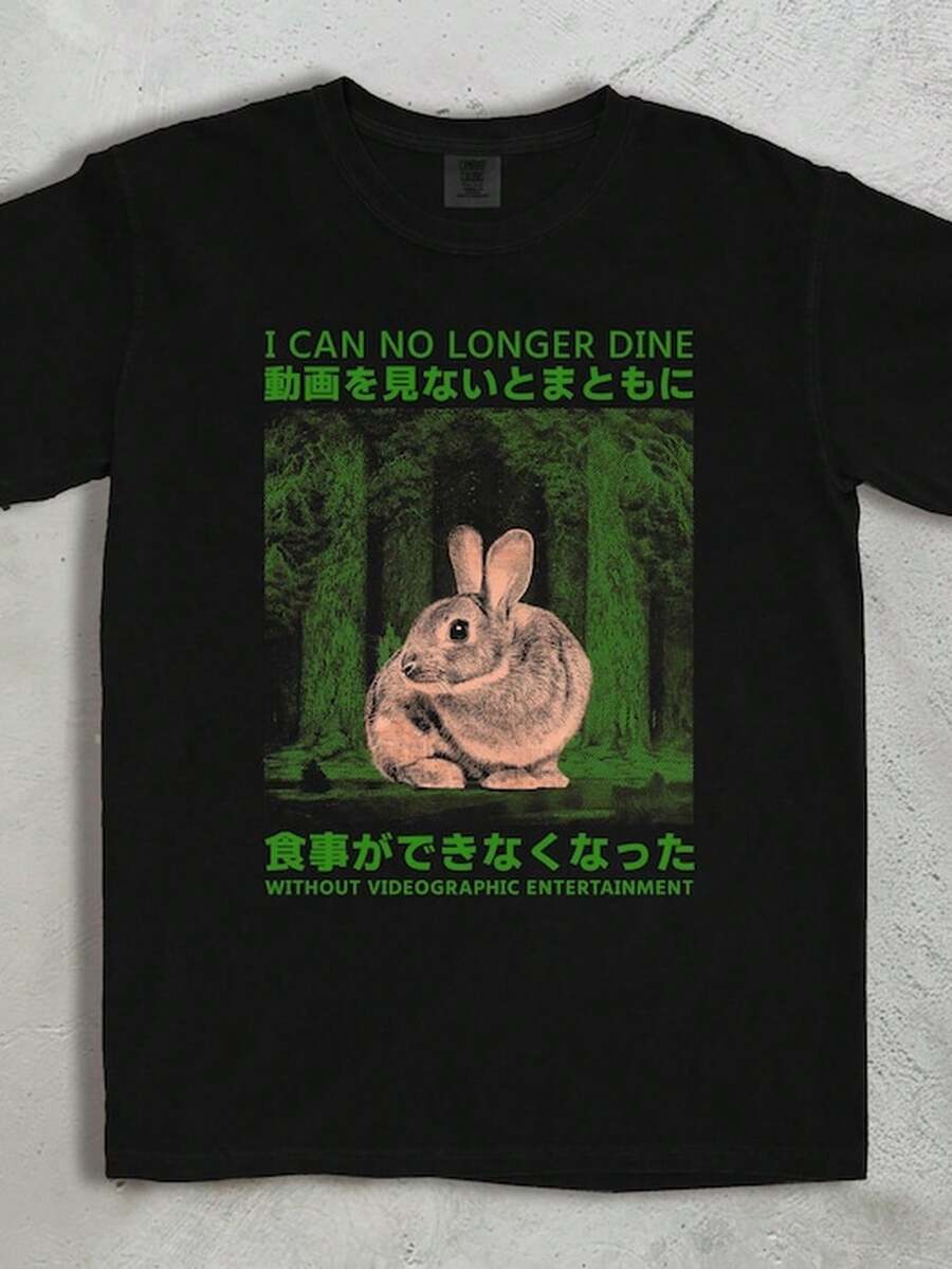 Conejo de Horror J1apn Vintage T1S1Hirt, Meme Drtido T1EE