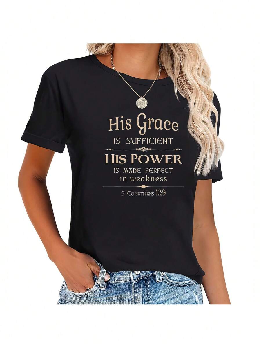 Women T-Shirts - Black - View 1