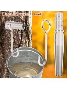 不锈钢桦树汁收集器，枫树汁喷嘴，用于采集枫糖浆，易于清洁的果汁收集工具，适用于家庭和户外探险，农业用称重收集器，实物收集器 - 彩色 - 查看 4