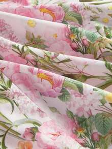 de mujer con estampado floral romántico de cuello halter - Multicolor - Ver 4