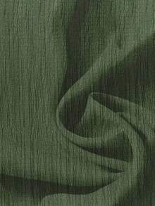Camisa minimalista casual para mujer, adecuada para el verano - Verde 2 - Ver 5